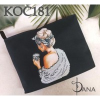 Косметичка під вишивку бісером «Дама с келехом» (Косметичка чи набір).